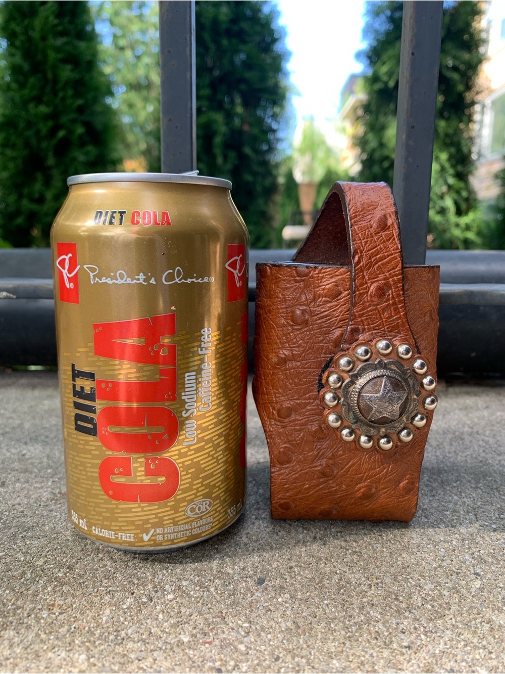Every Day CarVintage Leather Belt Loop Pager Holder with Concho